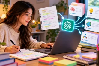 How to Make Flashcards From Notes Using AI