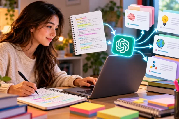 How to Make Flashcards From Notes Using AI