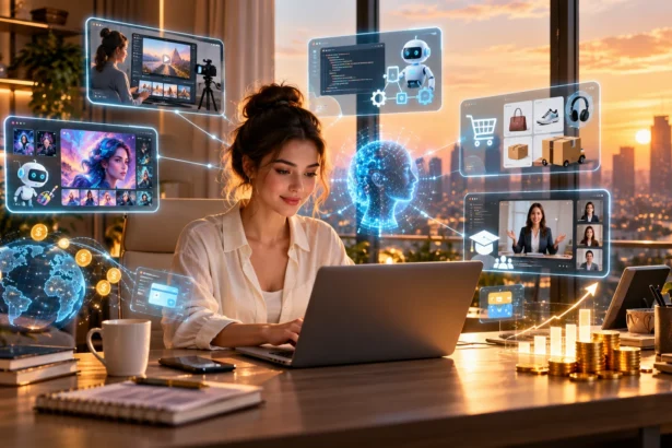 Top 5 Real Ways to Make Money Online Using AI