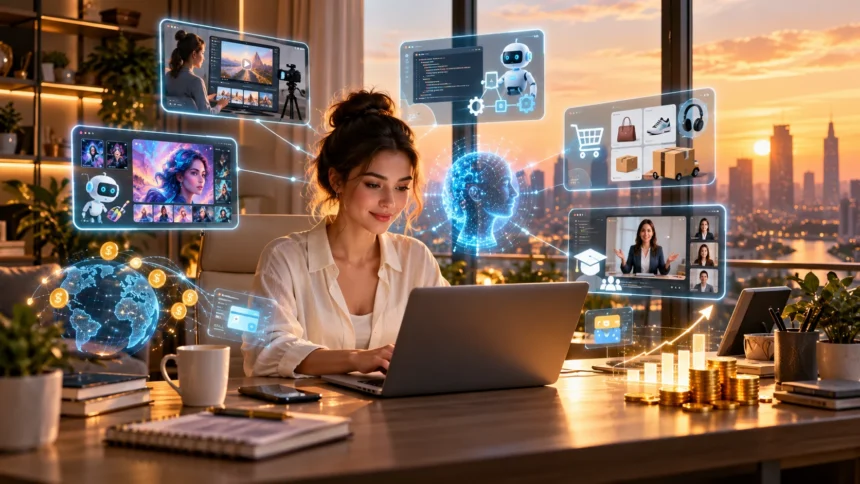 Top 5 Real Ways to Make Money Online Using AI